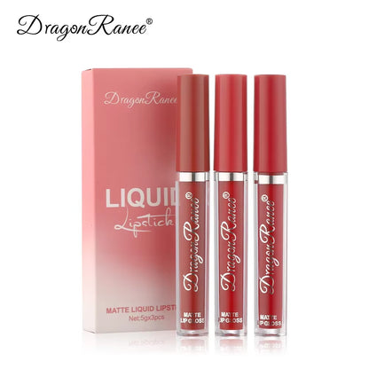 3 PCS Liquid Lipsticks Set Long Lasting Make up for Women Korean Beauty Cosmetics 